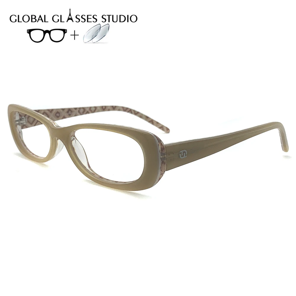 

Women Acetate Glasses Frame Eyewear Eyeglasses Reading Myopia Prescription Lens 1.56 Index MOD.FLV.058