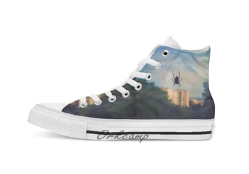 

Spider Custom Casual High Top lace-up Canvas shoes sneakers Drop shipping