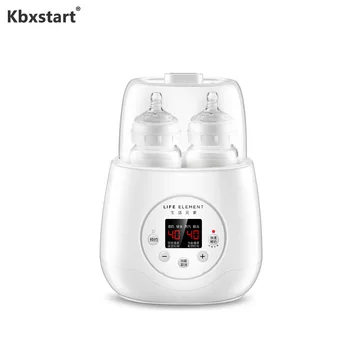 

Kbxstart Fast Warm Milk Sterilizer Intelligent Constant Temperature Baby Bottle Heater Time/Temperature Adjustable 2 Bottles
