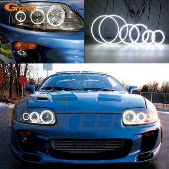 

For toyota supra MKIV A80 1993-2002 Excellent 6 pcs Super bright SMD led Angel Eyes kit halo rings DRL
