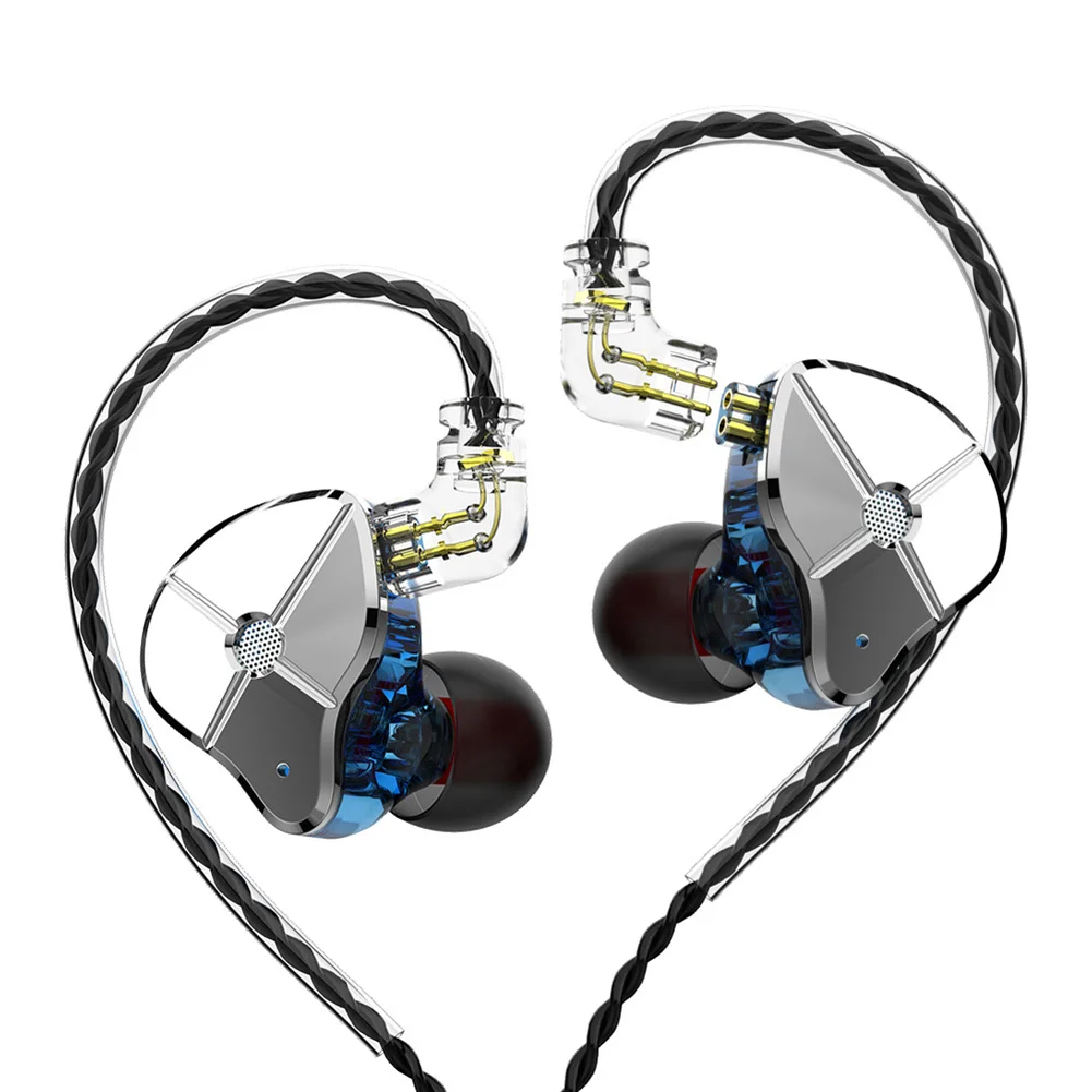 New TRN ST1 Ergonomic Wired Earplug Headset Detachable In Ear Eeaphone HiFi DJ Monitor Running Sport Earphone With Mic 