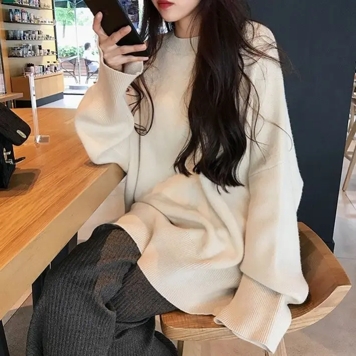 Sweater-X Одежда для беременных, Осенний Модный комплект, осенний и зимний Свободный вязаный свитер для беременных женщин, широкие штаны, повседневный комплект из двух предметов - Цвет: Sweater-X