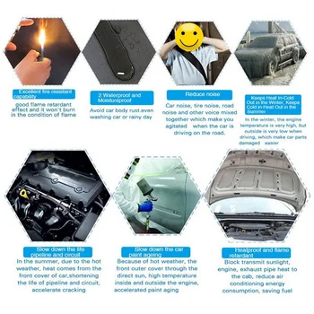 

Auto Firewall Sound Deadener Heat Shield Insulation Noise Deadening Material