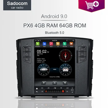 

PX6 DSP Tesla 9" Android 9.0 For mitsubishi Pajero V97 2006-2012 Car DVD Player Car Radio Multimedia Navigation GPS autoradio