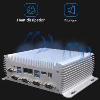 

Newest Fanless Mini Pc I5 4500U I5 4200U I7 5500U Win10 Dual Core 4 Threads DDR3 8*USB 6*COM 2*LAN VGA 300M WiFi