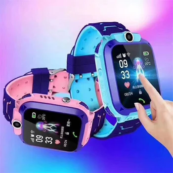 

Q12 Children's Smart Watch SOS Phone Watch Smartwatch For Kids With Sim Card Photo Waterproof IP67 Kids Gift For IOS Android