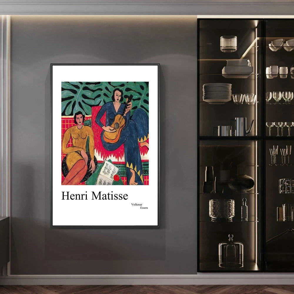 Музыка Анри Матисса холст художественные плакаты и принты классическое известное искусство настенные