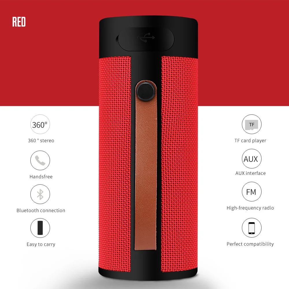 T4 Bluetooth динамик стерео Открытый Портативный беспроводной громкий динамик s с HD аудио BT 5,0 усиленный бас водонепроницаемый динамик s Box