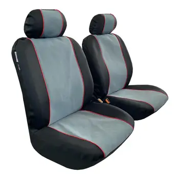 

Waterproof Neoprene Seat Cover Front Set, GT Sports Design, Grey/Black