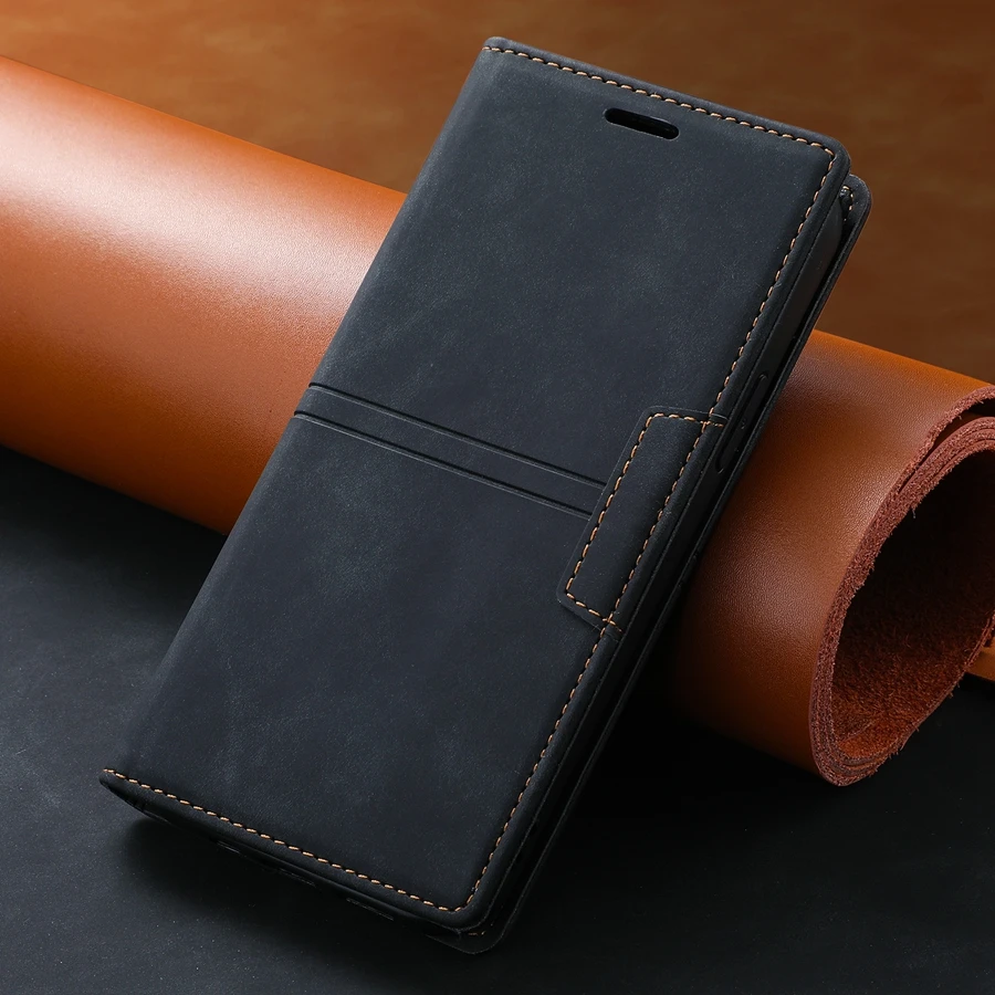 Wallet Fantastic Suction Card Magnetic Flip Leather Case For iPhone 15 Pro Max 14 13 12 Mini 11 SE 2022 X XR XS 8 7 6 6s Plus