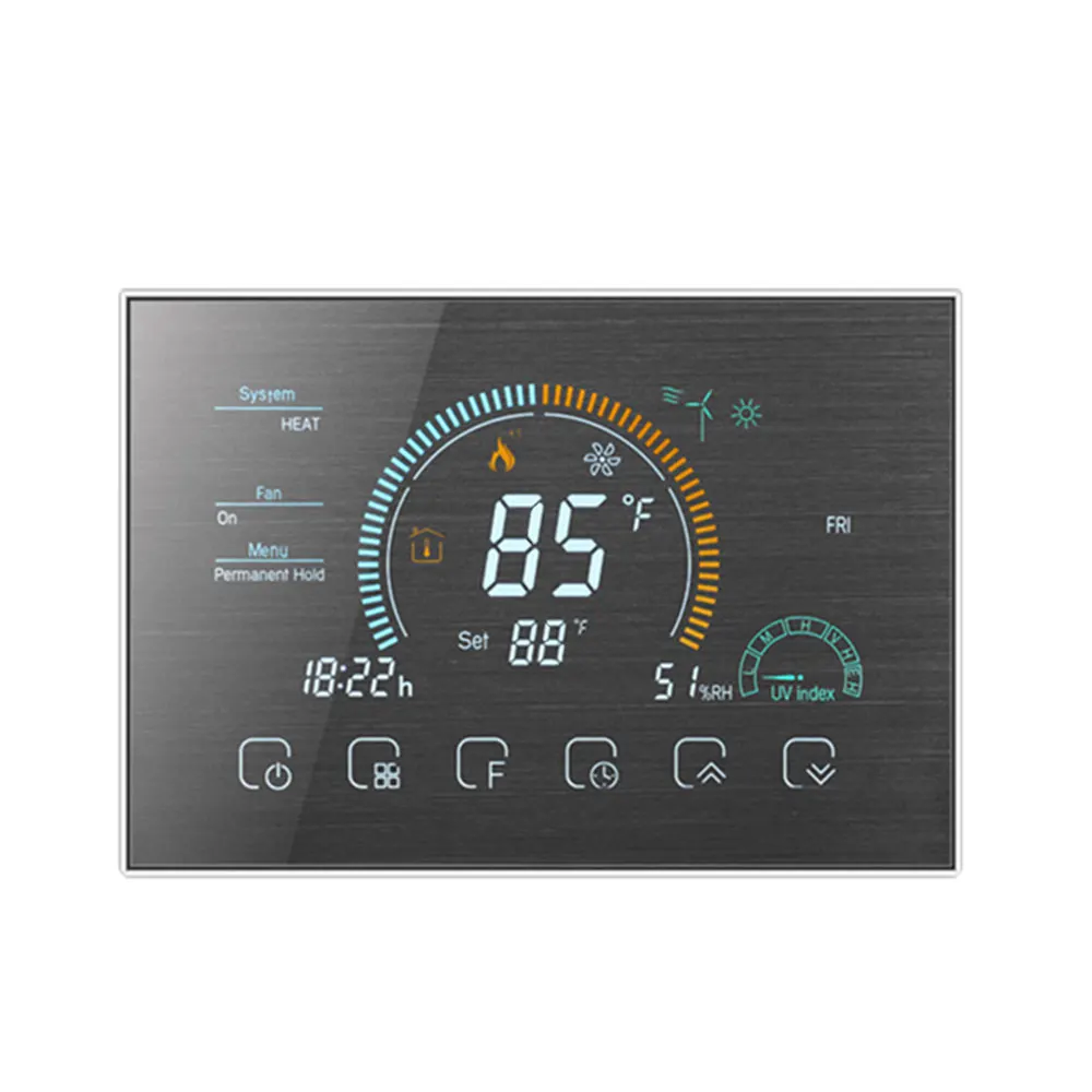 Digital Alexa Google Home Wireless Aire acondicionado bomba de calor  programable 24volt termostato de sala WiFi inteligente - China Termostato  de bomba de calor, termostato inteligente 24V