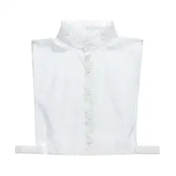 Сплошной цвет рубашка поддельный съемный воротник ложный Лотос подставка с листом-вверх воротник лацкан U50C