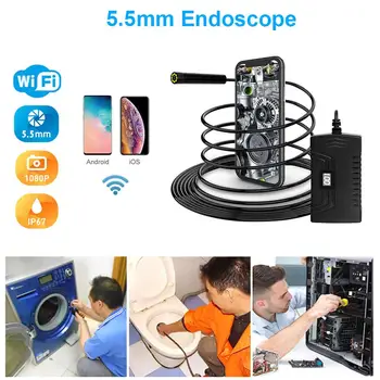 Best Y14 Mini WiFi Endoscope USB Inspection Borescope Camera Practical Durable Automatic Exposure For Android PC Notebook