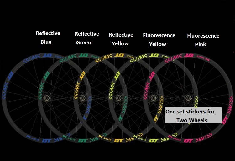 Sale Two Wheel Sticker Set for DT Swisss Mountain Bike Bicycle Rim Reflective MTB Cylcing Race 2