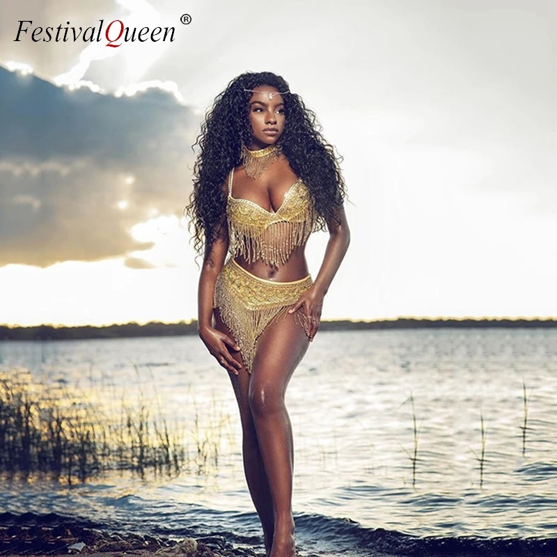 Sparkle Pailletten Kwastje 2 Stuk Outfits Goud Zilver Backless Push Up Bh Sexy Mini Rokken Vrouwen Buikdans Club Bijpassende sets Sparkle Pailletten Kwastje 2 Stuk Outfits Goud Zilver Backless Push Up Bh Sexy Mini Rokken Vrouwen Buikdans Club Bijpassende sets