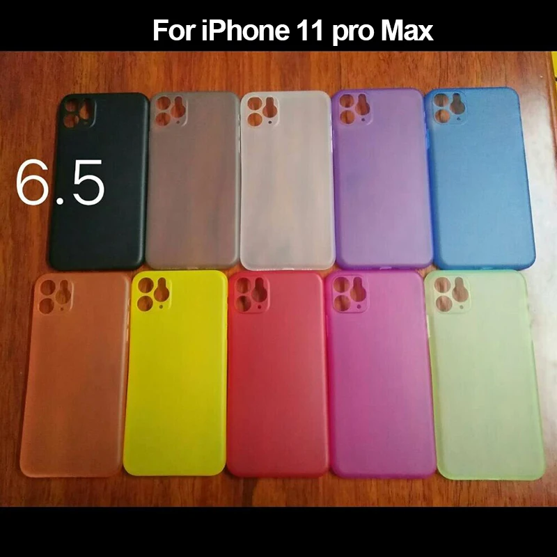 Матовый Прозрачный Полипропиленовый Жесткий Чехол для iPhone11 11pro max прозрачный