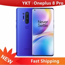 Original OnePlus 8 Pro 12G 256G 5G Smartphone Snapdragon 865 6.78'' Fluid AMOLED 120Hz Screen 48MP Camera 4510mAh Warp Dash Char