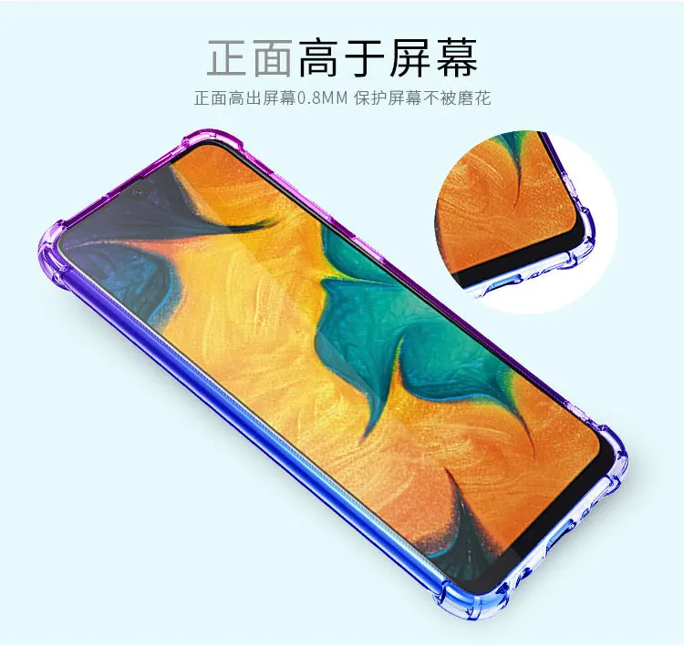 Противоударный мягкий прозрачный силиконовый чехол для телефона, для samsung Galaxy A10 A10E A20 A20E A30 A40 A50 A60 A70 A80 A90 чехол