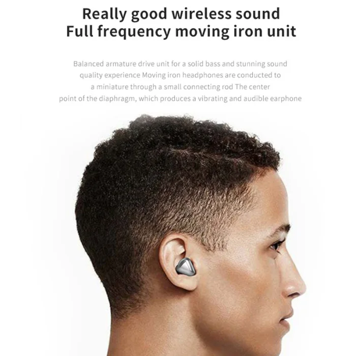 TWS 5,0 водонепроницаемые Bluetooth наушники Беспроводная гарнитура шум наушники с шумоподавлением OUJ99
