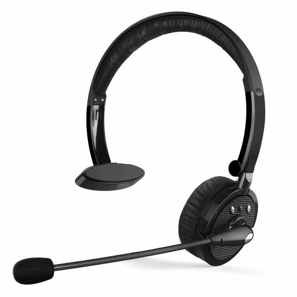 BH M10B Wireless Bluetooth Noise Canceling Headset connected to 2 Bluetooth devices Over The Head W Mic For Trucker Drivers PS3