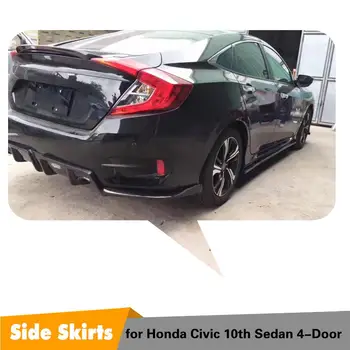 

Carbon Fiber Door Aprons Side Skirts For Honda Civic 10th Car Side Skirts Body Lip