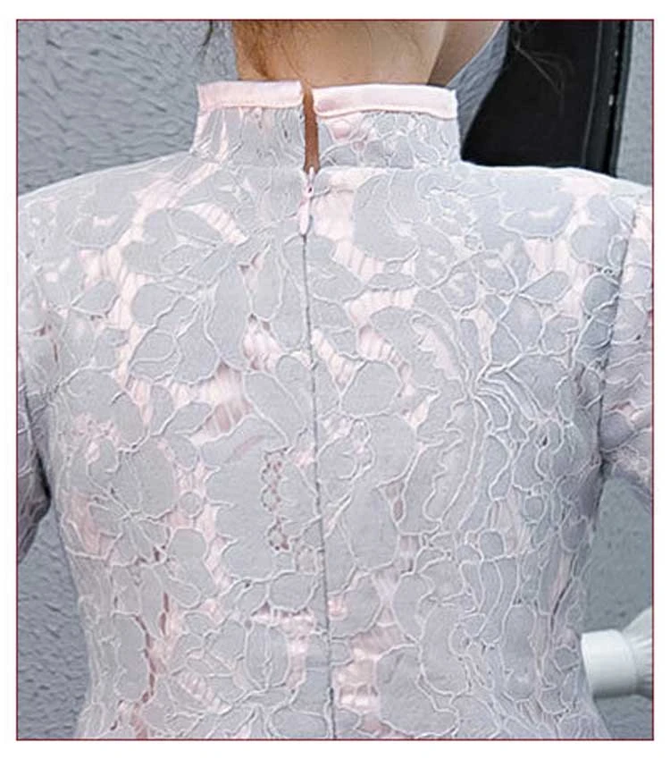 Hanfu/розовый китайский новогодний костюм для девочек, Восточное вечернее платье, плотное свадебное платье с длинными рукавами, детское кружевное платье Ципао