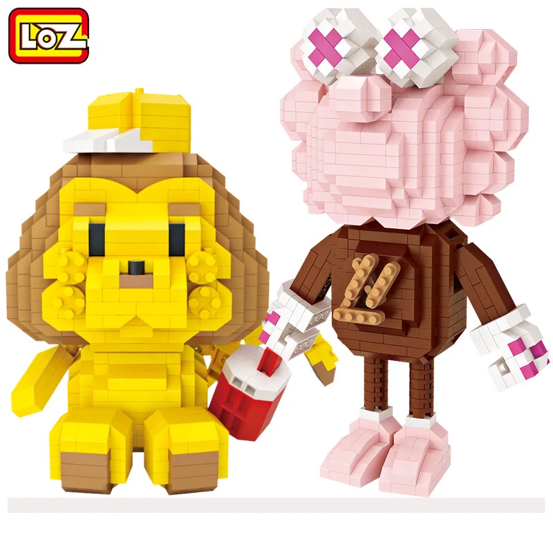 

LOZ Diamond Blocks Cartoon Lion Model Educational Toy Animal Small Bricks brinquedos Kids Building Toys Christmas Gifts 9229