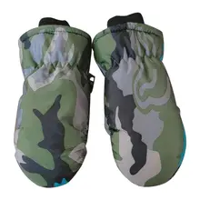 Детские зимние утолщенные варежки; Детские теплые водонепроницаемые ветрозащитные перчатки; 85WA