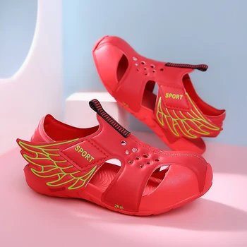

Kids Shoes Summer Beach Sandals Children Wings Toddler Sandals Light Breathable Mesh Cutout Tenis Infantil Fashion Child Shoes