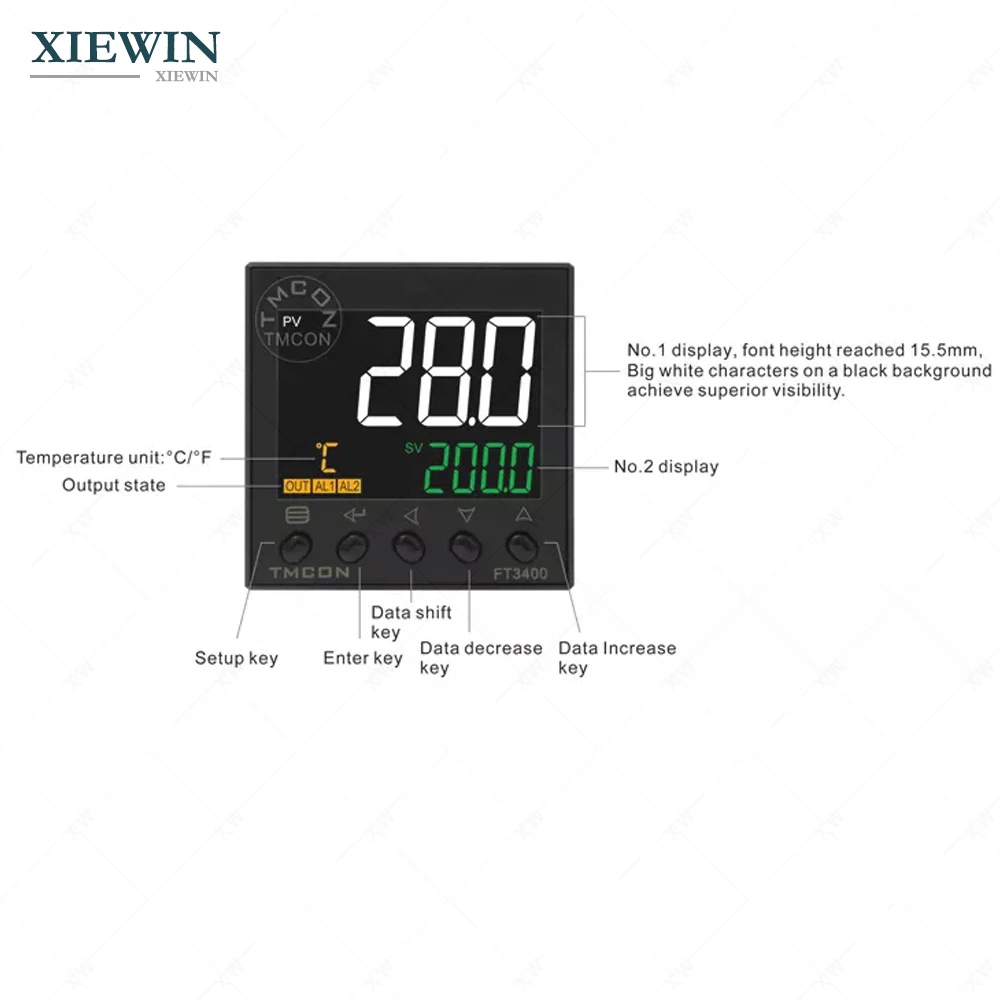 48 мм реле SSR выход K J Pt100 вход PID регулятор температуры AC100-240V 0,3 класс термостат контроллер