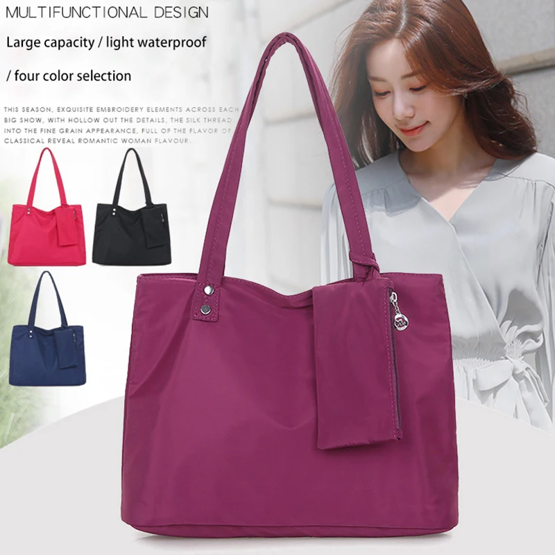 

Spring New Cross-Section Square Oxford Cloth Waterproof Large-Capacity Shoulder Bag Fashion Wild Ladies Handbag