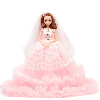 

40cm Fantasy Dolls For Children With Luxury Wedding Dress Clothes Lifelike Girl Doll Body Dolls Toys For Girl Gift Exquisite Box