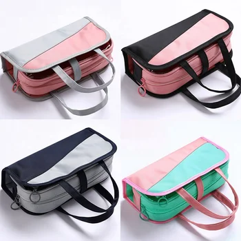 

Side Zipper Large Capacity Pencil Bag Stationery Box Oxford Cloth Multi-layer Detachable Pencil Case Pencil Case Cosmetic Case