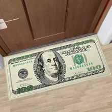 Коврик для кухни, защитный ковер, маслостойкий современный нескользящий домашний декор, коврик для ванной комнаты, с принтом в виде доллара, полиэстер, пол
