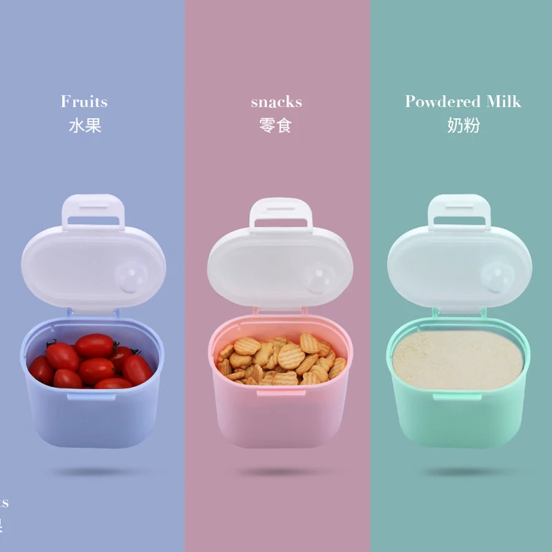 Portable Baby Food Storage Box Cartoon Infant Milk Powder Box Toddler Snack  Container Sealing Box Cereal Storage Organizer - AliExpress