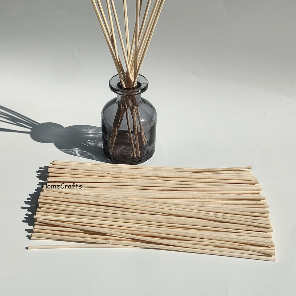 Bastoncini di ricambio per diffusore in Rattan di olio essenziale di bastoncini di canna in fibra marrone da 20CM x 3MM per deodorante per auto  15
