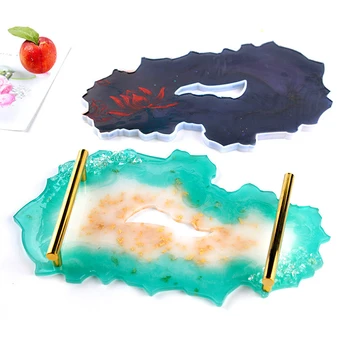 

Transparent Shaped Fruit Plate Mould Crystal Epoxy Set Tray Coaster DIY Silicone Fruit Tray Mould