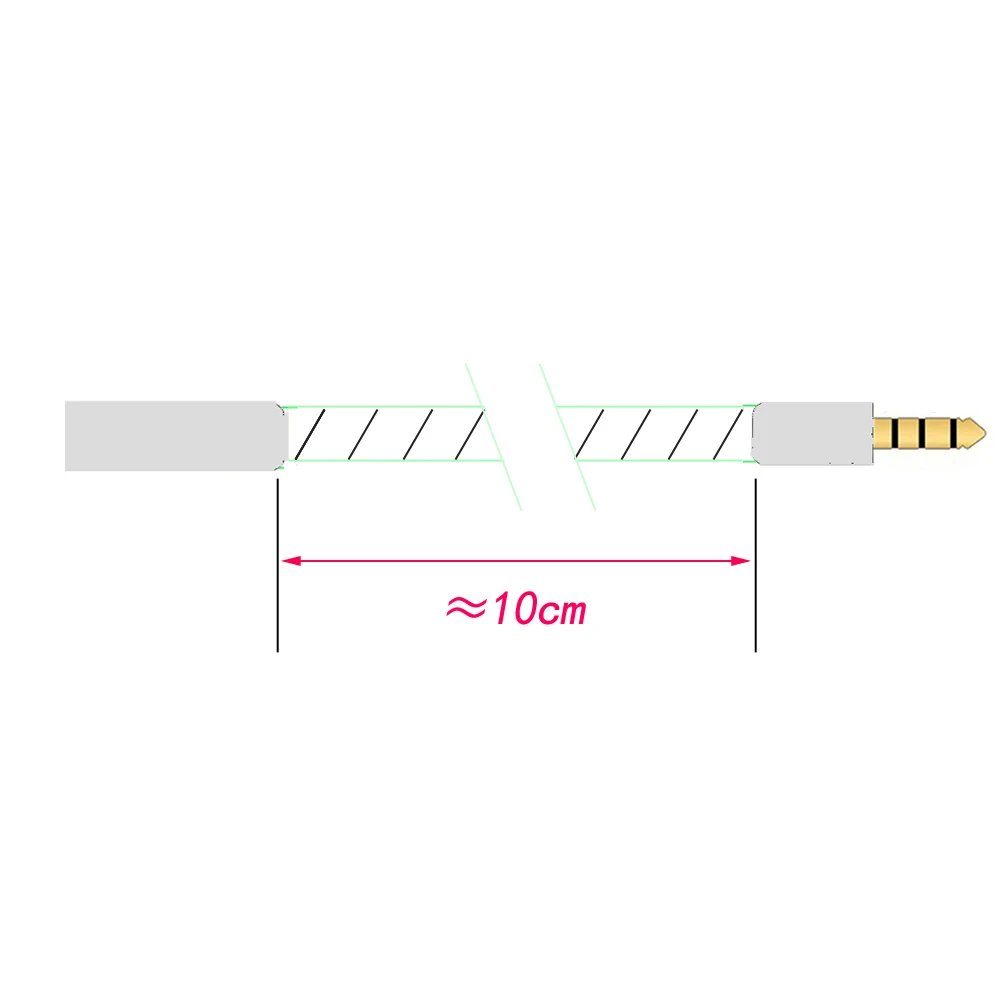 Adaptador de Áudio Equilibrado para 3.5mm 2.5 a 3.5 Haldane Trrs Masculino Fêmea Equilibrada Occ Único Cabo Cobre Cristal 2.5mm - Image 3