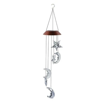 

Solar LED Wind Chimes Outdoor Garden Yard Tree Hanging Color Changing Lights
