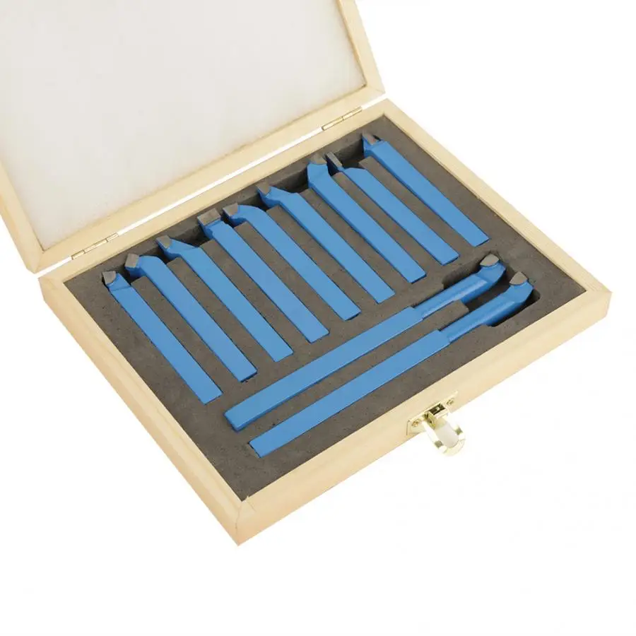 

11pcs/Set Carbide Tip Tipped Lathe Cutter Tools 8x8mm Shank High Hardness Turning Milling Welding Bit