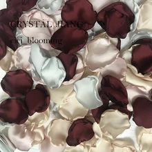 Свекла, красный, абрикосовый, серебряный и карамельных цветов, лепестки для свадебный цветок, лепестки роз для девочек, 100 шт./лот