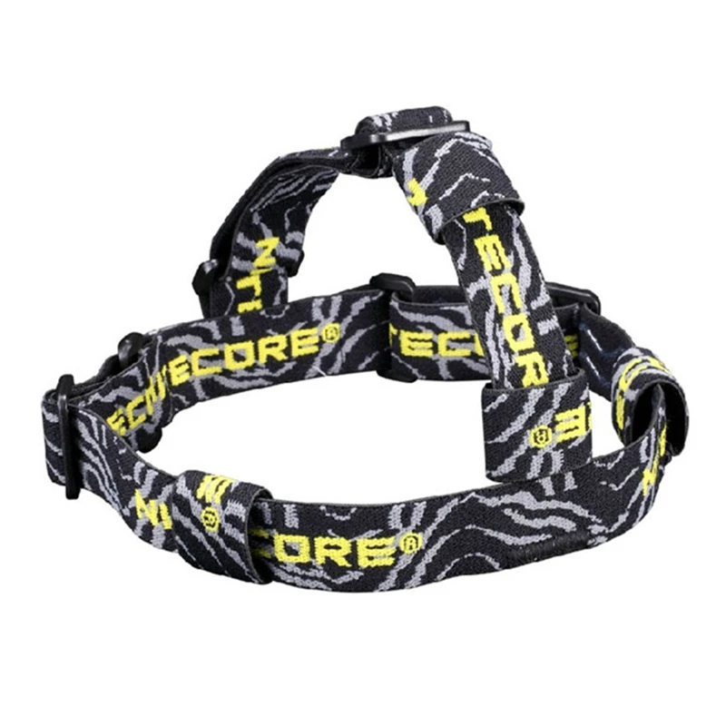 NITECORE повязка HB02 эластичный Анти-скольжения нейлона ремень 3 регулируемый фонарь