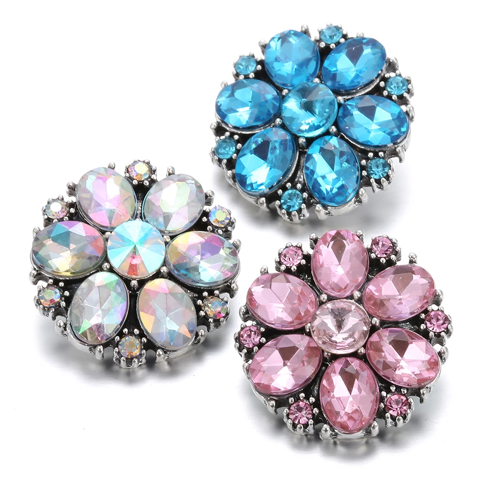 

New arrival snap button 18mm rhinestone ginger snap jewelry for snap bracelet necklace Women Jewelry fit snapback