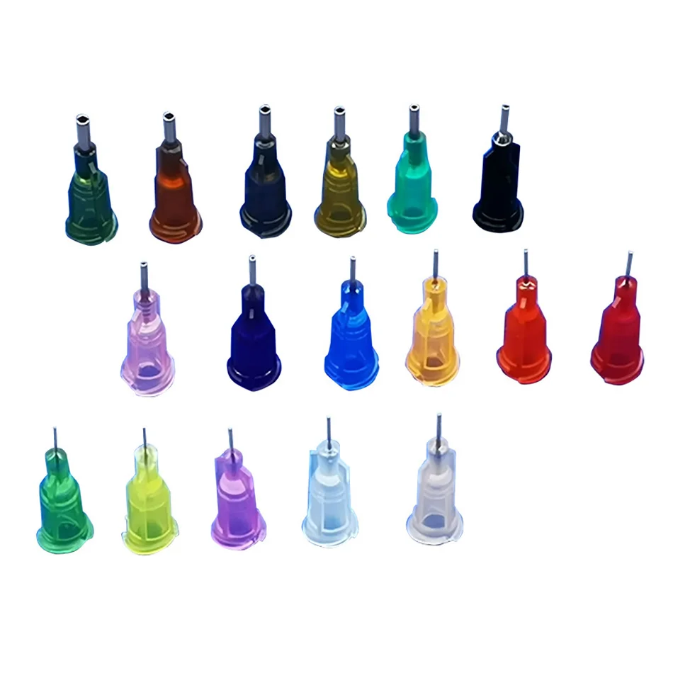 50pcs 14G-34G Blunt Tip Dispensing Needles For Industrial Syringe Dispenser - 2