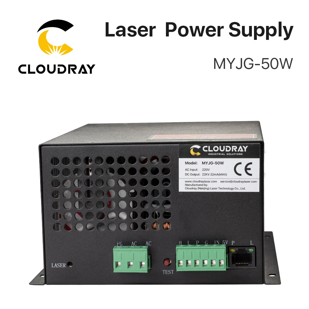 Cloudray 50 Вт СО2 лазерный источник питания для СО2 лазерной гравировки резки MYJG-50W категории