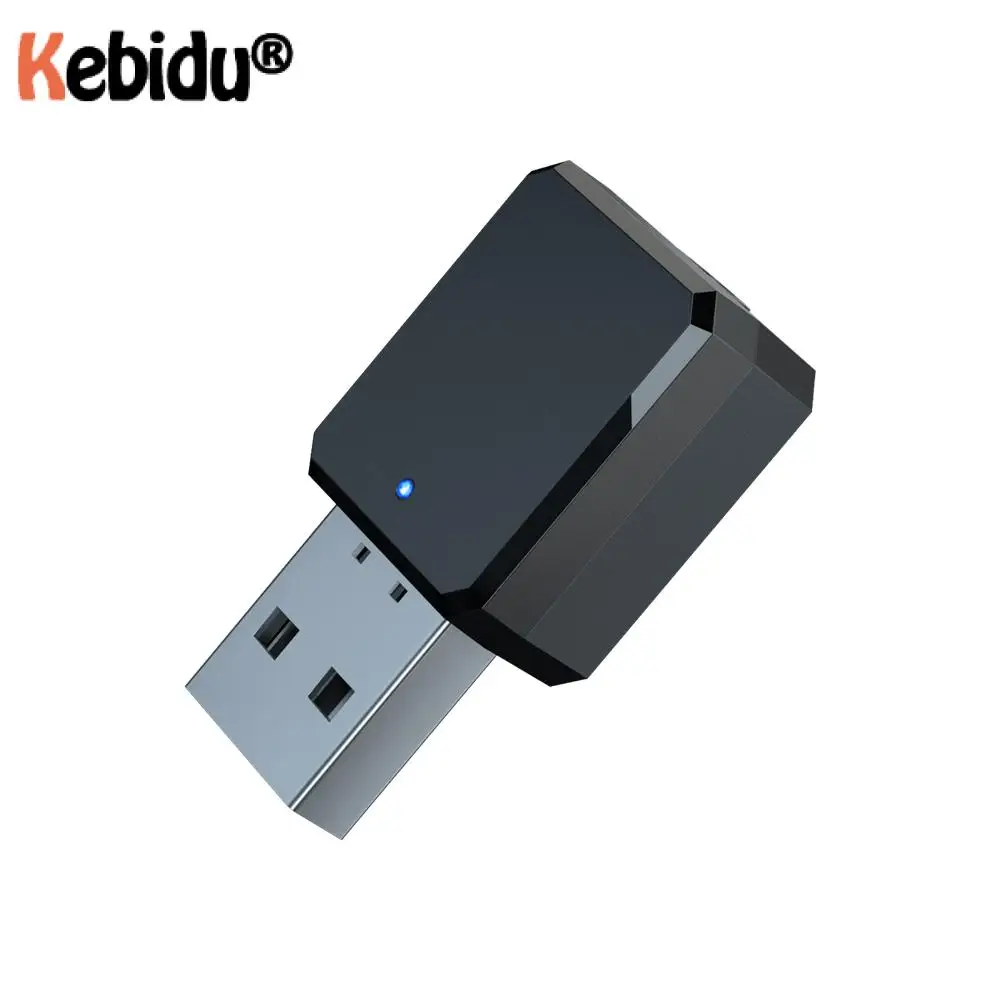Kebidu Car Kit Bluetooth 5.0 Mini Audio USB Receiver Adapter 3.5Mm Aux Wireless Music Stereo for Radio Hands-free Calling | Электроника