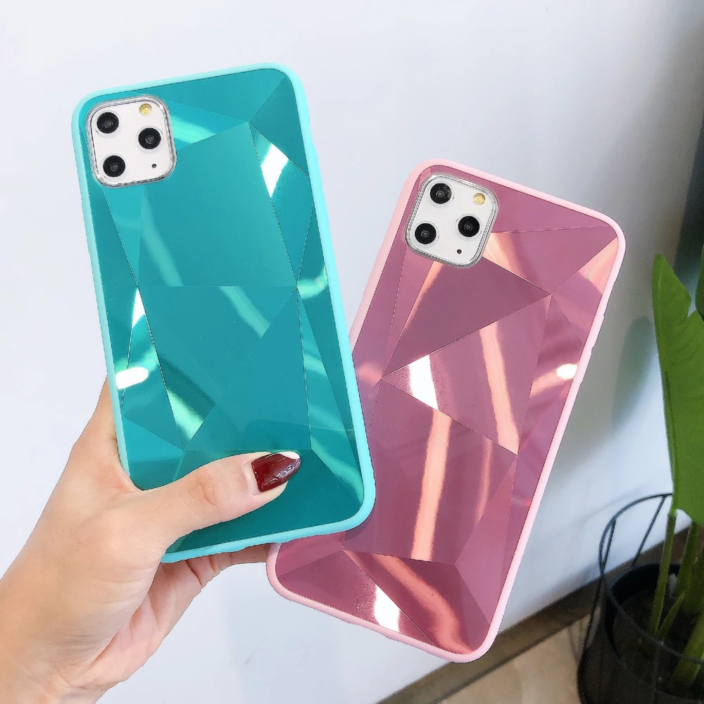 Чехол для iphone 11 11Pro Max XR XS 7 8 6S Plus зеркальный карамельный цвет задняя крышка |