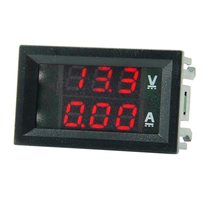 

DC 7-110V 10A 50A 100A Voltmeter Current meter Amp Volt Gauge Dual LED Display