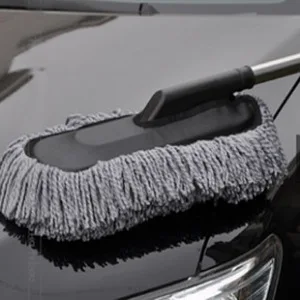 Автомобильная микрофибра статическое электрическое средство для удаления пыли Автомобильная восковая Швабра щетка для воска автомобильные принадлежности щетка метла телескопическая ручка la dan