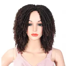 

Dreadlock Wig for Black Women Short Curly Synthetic Wigs Braided Twist Wig for African American Replacement Wig
